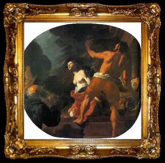 framed  PRETI, Mattia Beheading of St. Catherine ag, ta009-2